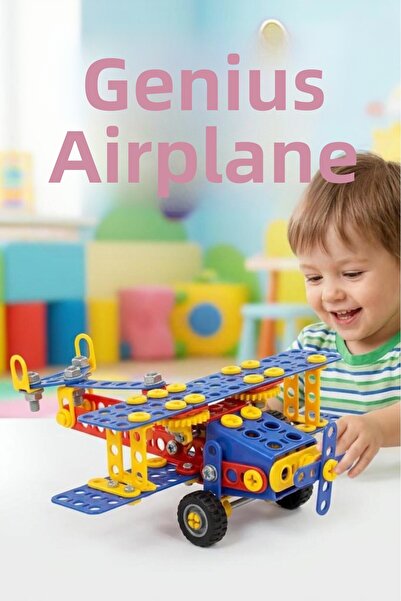 Tıfıl Toys 186-Piece Airplane Building Set - Educational Toy Airplane Buildin...