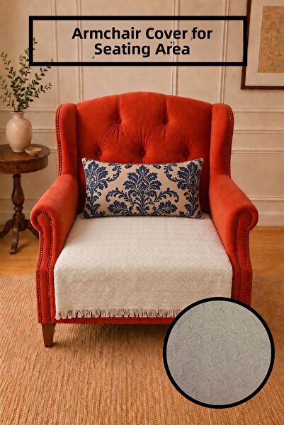 Gizo Home Hsn |   Cotton Single Armchair Cover for Seating |   Non-Slip Armch...
