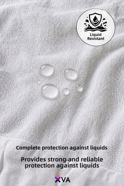XVA 100% Cotton Fitted Elastic Liquid-Proof Mattress Cover |   Mattress Protector |   Single, Double, King and Baby