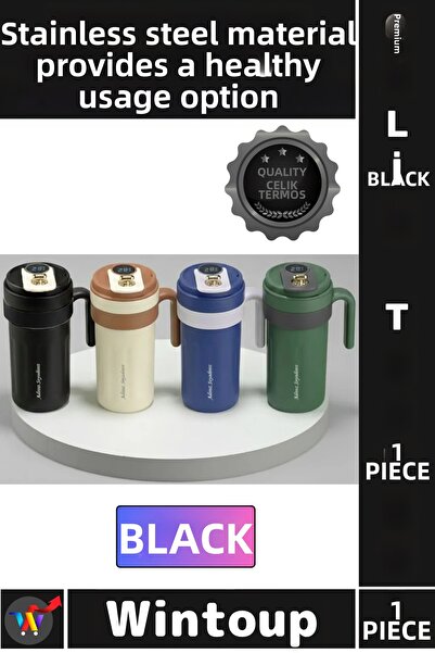 Wintoup # Thermos Luxury Heat and Cold Insulated Leak-Proof Smart Flask with ...