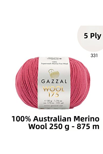 Gazzal Wool 175 331 - Premium 100% Australian Merino Wool - 5 Yards