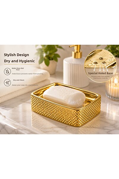 LUCES DESİGN Luxury Soap Dispenser – Stylish Hand Soap Dispenser Container wi...