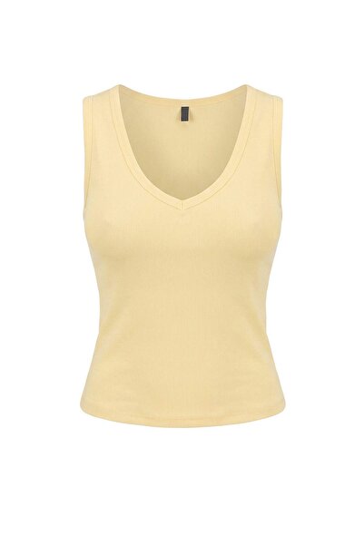 Trendyol Collection Light Yellow Knitted Undershirt Twoss26Al00150