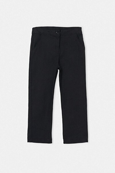 TRENDYOLKIDS Black Plain Woven Trousers Tkdaw27Pl00004