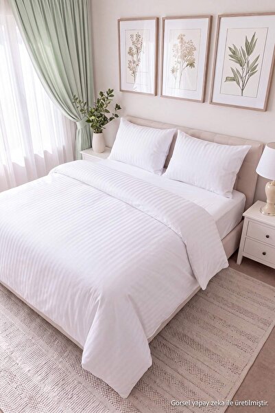 TRENDYOLMİLLA HOME Doppelbett-Bettbezug-Set aus Baumwollsatin TPHSS26CKN00030