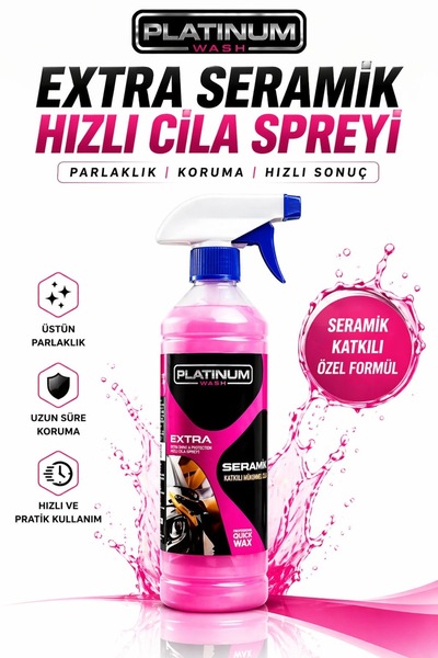 PLATINUM WASH ENDÜSTRİYEL TEMİZLİK ÜRÜNLERİ Platinum Wash Seramik Katkılı Hız...