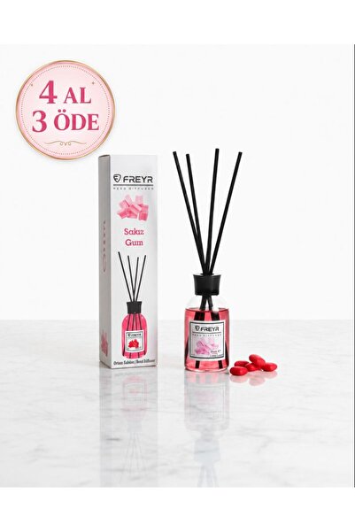FREYR Oda Kokusu Çubuklu Sakız 100 ml — Kalıcı Ortam Kokusu Reed Diffuser