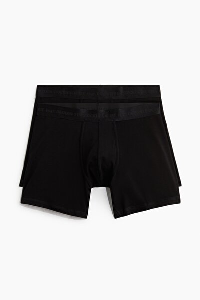 H&M 2’li Lycra® İçeren Normal Paça Boxer Şort