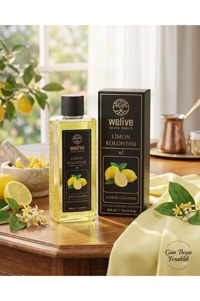 Welive LİMON KOLONYASI 400 ML EXCLUSIVE (KUTULU)