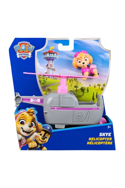 Spin Masters PATRULA CATELUSILOR SET VEHICUL DE BAZA ELICOPTER SI FIGURINA SKYE