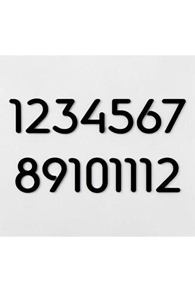 Pelince Slim Font Duvar Saati Rakamları Sayı Seti | Saat Aksesuarı Saat Yapım...