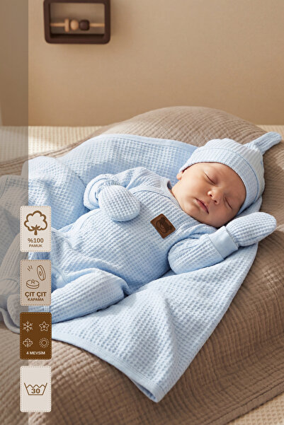 Minory Baby - 100% Cotton 5-Piece Hospital Discharge Set |   Newborn Set of 5...