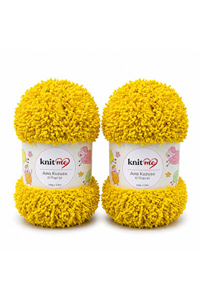 knitme خروف الأم 100 جرام 2 عبوة من خيوط الحياكة اليدوية 756