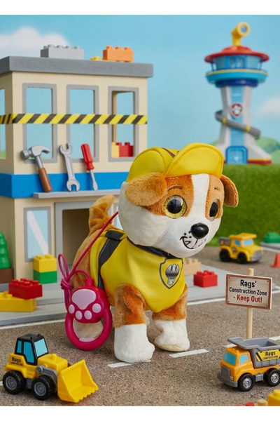 MJ TOYS Paw Patrol Köpek Yürüyen, Havlayan Müzikli Tasmalı Kumandalı Peluş Oy...