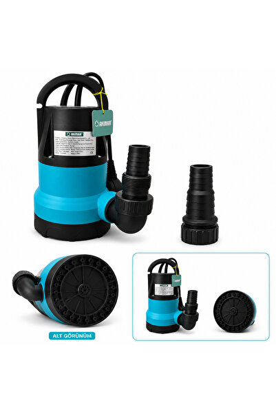 Akmar 400 Watt 220V Temiz Su Drenaj Plastik Dalgıç Pompa
