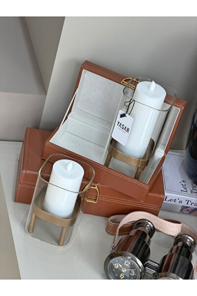 YASAR CONCEPT Eloria Metal Cam Mumluk Set