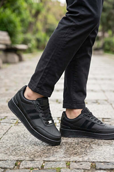 IN-STEP Black Legend Series: Black Unisex Sports Shoes
