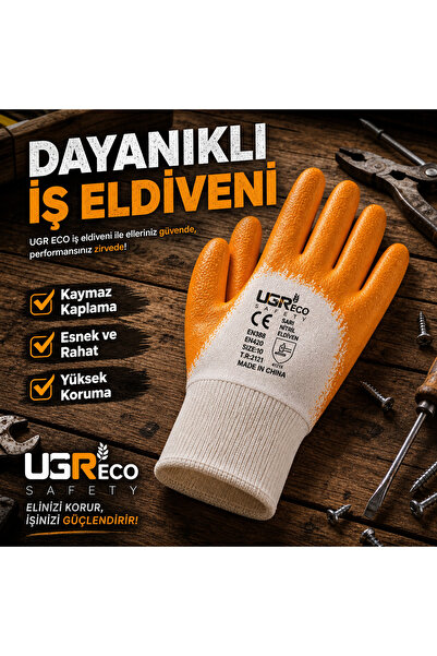 İş eldiveni nitril 12 çift