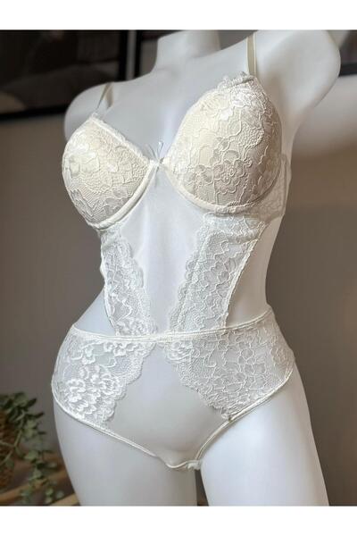 Beyaz Şık Bodysuit