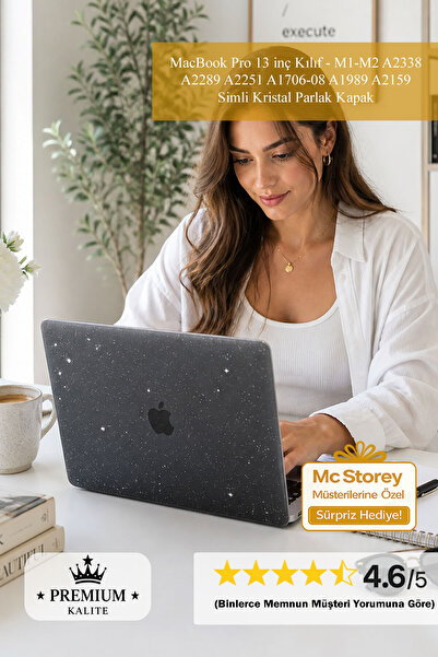 Mcstorey MacBook Pro 13 inç Kılıf - M1-M2 A2338 A2289 A2251 A1706-08 A1989 A2...