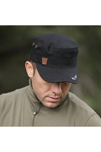 Wolftrap Tactical Λογότυπο Wolf Ripstop Μαύρο Καπέλο, Μαύρο Καπέλο