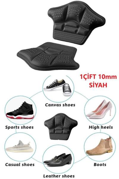 Bunyon Siyah Ortopedik Spor Ayakkabı Topuk Vurma Önleyici Koruyucu