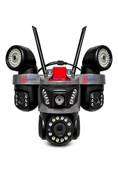 Genel Markalar 🚨 ESVISION 9003 WIFI 3 LENSLİ GÜVENLİK KAMERASI – PROFESYONEL FULL KORUMA + ÇİFT LED PROJEKTÖR 🚨