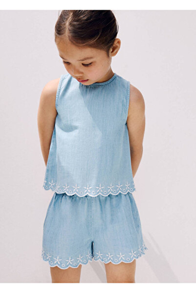 MANGO Baby Blouse with embroidered stars