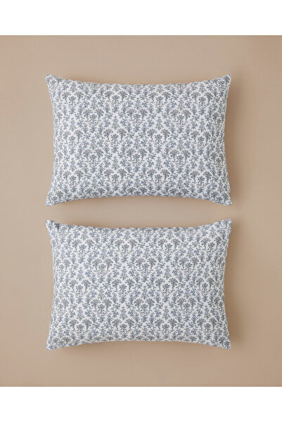 English Home Fiore Kolay Ütülenir 2'li Yastık Kılıfı 50x70 cm Mor