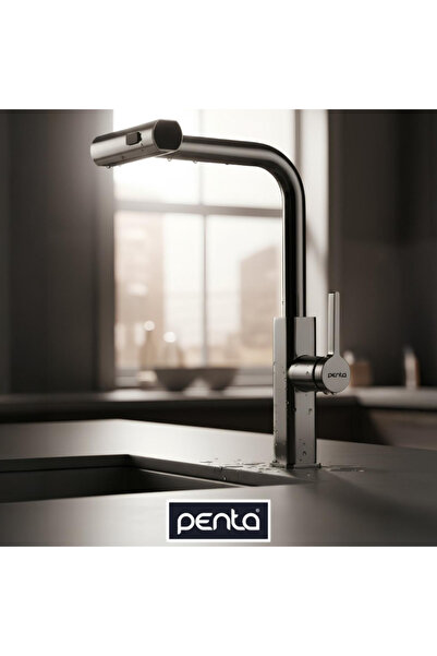 Penta Gray Spiral Square Sink Faucet 1311Gg