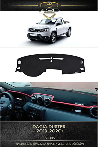 A3D TORPİDO KORUMA مناسب لموديلات Dacia Duster Black Torpedo Protection 2018-...