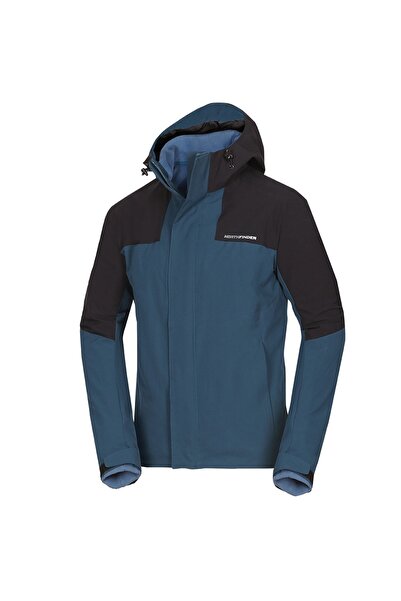 NORTHFINDER Mortimer Men's Waterproof Jacket-Blue/Black-S