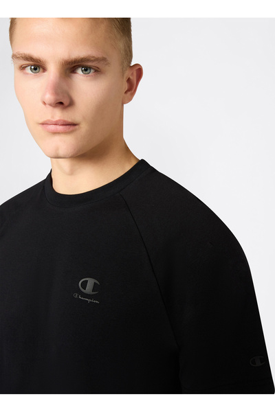 Champion 222374-KK001 SS Tee Siyah Erkek T-Shirt