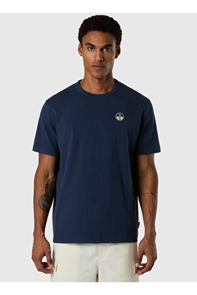 North Sails Koyu Lacivert Erkek Regular Fit Baskılı T-Shirt NS0000693165