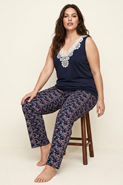 Siyah İnci Γυναικεία Πιτζάμα Plus Size "Siyah Inci" VIKKIE