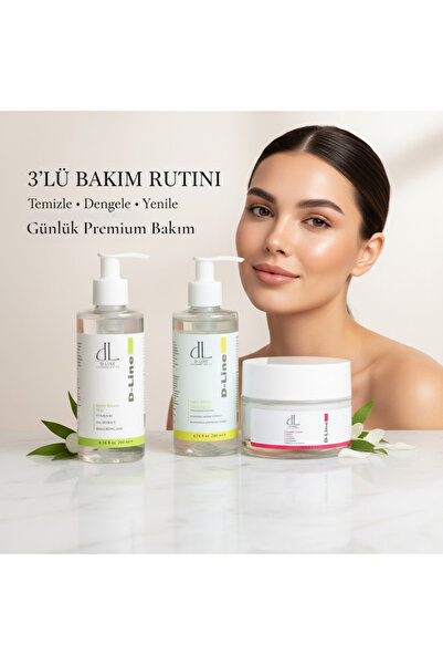 D- Line, Pigment Krem, Tonik Ve Yüz Yıkama Jeli Üçlüsü, Canlı Ve Eşit Bir Cilt, Avantaj