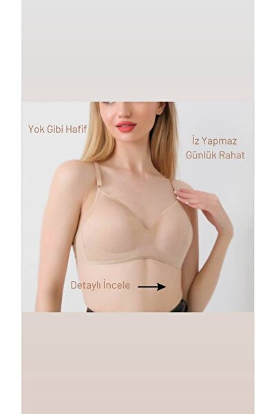 İNSPİRA Telsiz Içi Boş Kaplı Lotus Balensiz Sütyen