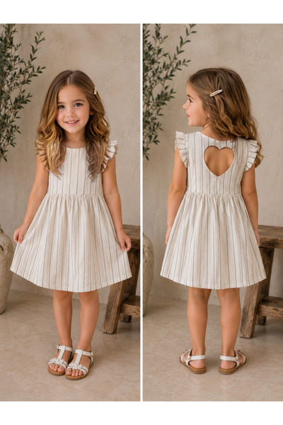 leora kids store Bayramlık kardeş kombin(kız elbise)
