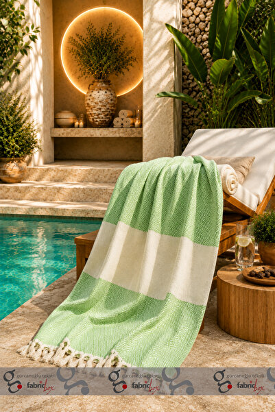 Fabric Box %100 Doğal Pamuk Elmas Peştemal Banyo Havlusu Türk Havlusu Hamam Plaj Havlusu