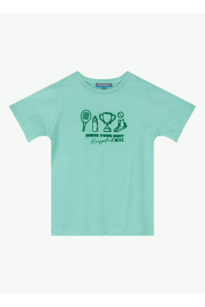 Discovery Expedition Açık Mint Erkek Çocuk Baskılı T-Shirt D6SB-TST3060