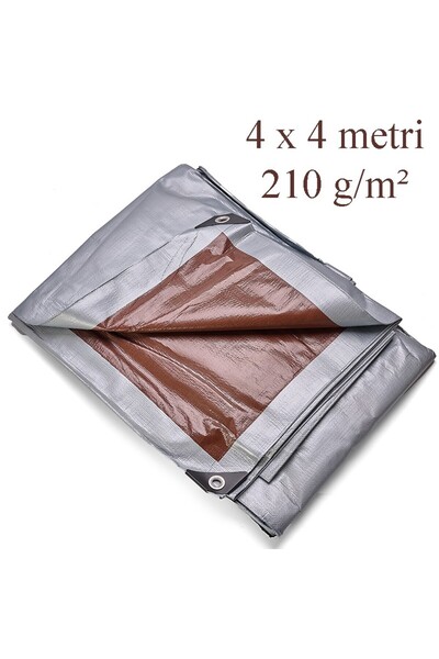 PROCART Prelată impermeabilă 4x4 m, PE 210g/mp, utilizare universală, protecț...