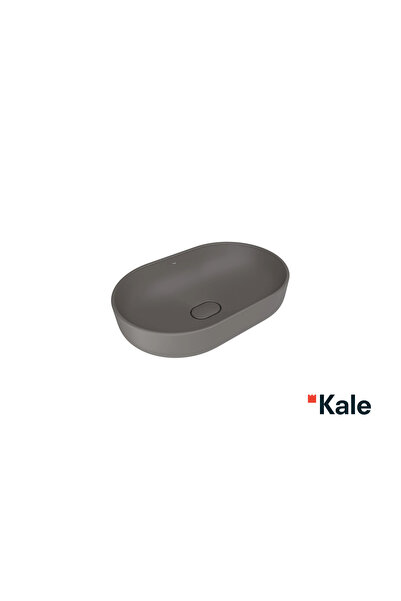 KALE Zero 2.0 Oval Çanak Lavabo Mat Antrasit Gri 60X40 CM