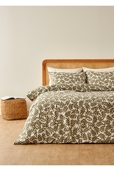 Bella Maison bumbac 100% Set cuvertură dublă Belinda verde (200x220 cm)