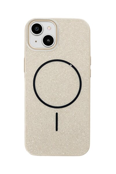 Vissona iPhone 15 Uyumlu Telefon Kılıfı Magsafe Wireless Şarj Özellikli Simli...