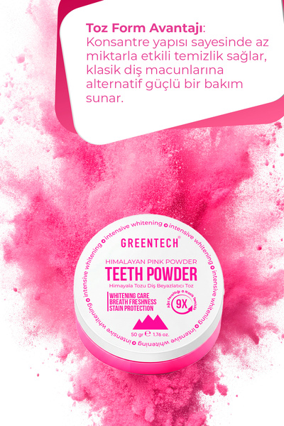Greentech Himalaya Tozu Diş Temizleme Tozu 50 gr