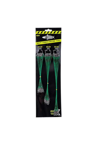 Fishack Klipsli Fırdöndülü Çelik Tel - WireX - 72'li Kartela Set