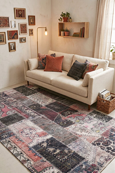 Valery Home Madrid Vl Premium Yıkanabilir Pamuklu Kaymaz Tabanlı Saçaklı Kilim-