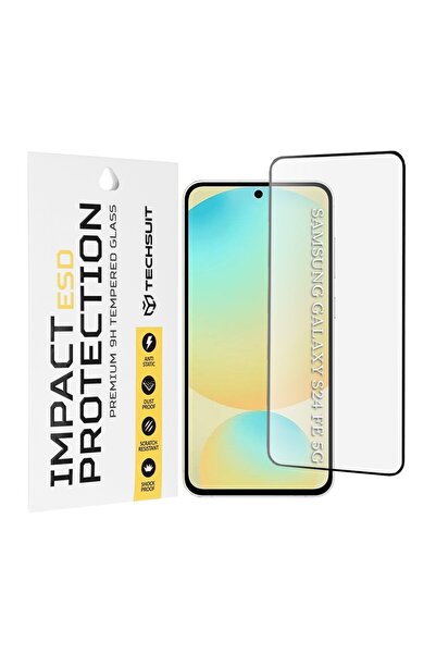 Techsuit Protector de ecran Samsung Galaxy S24 FE - Sticlă ESD - Negru