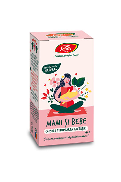 Fares Mami si bebe — Supliment alimentar pentru stimularea lactației, 60 capsule