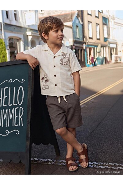 Civil Boys Velcro 31- Sandals - Brown